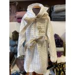 Accappatoio sartoriale bimbo/a apone fiocchi lino