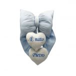 Fiocco nascita due cuori
