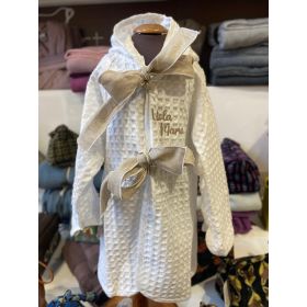 Accappatoio sartoriale bimbo/a apone fiocchi lino