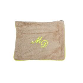 Pochette in spugna con bordo giallo fluo OUTLET